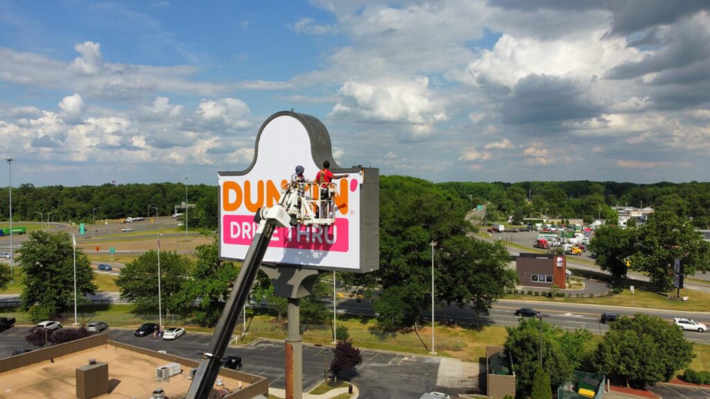 Pylon sign installation NJ